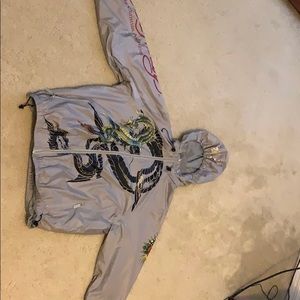 Ed Hardy men’s Large wind breaker